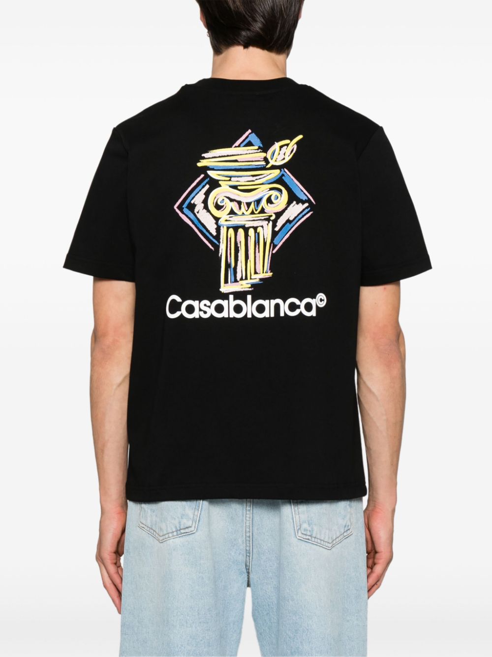 Casablanca T-shirts and Polos Black MPS25JTS00106 (Casablanca / Tシャツ・カットソー ) | Casablanca (カサブランカ)(2)
