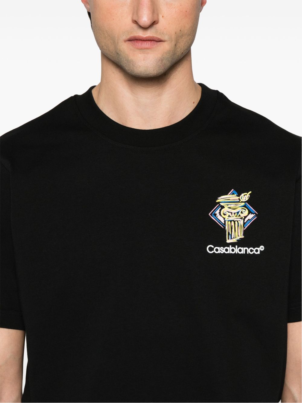 Casablanca T-shirts and Polos Black MPS25JTS00106 (Casablanca / Tシャツ・カットソー ) | Casablanca (カサブランカ)(3)