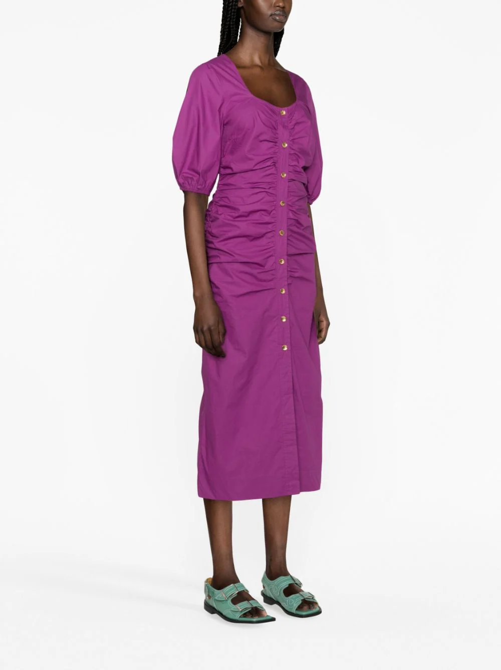 GANNI Dresses Purple F7915520 (GANNI / ワンピース・ドレス・オールインワン ) | GANNI (ガニー)(3)