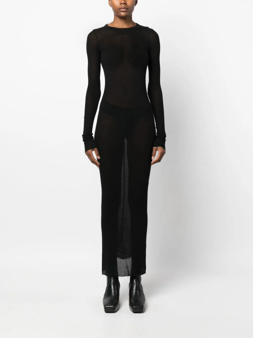 Rick Owens Dresses Black RP02C1546RC09 (Rick Owens / ワンピース・ドレス・オールインワン ) | Rick Owens (リック オウエンス)(1)