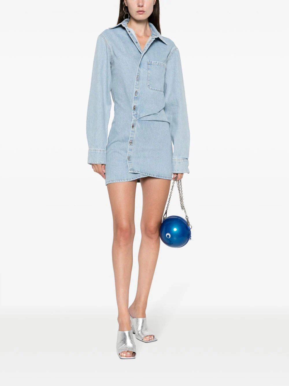 Off-White Dresses Blue OWYM021F23DEN0024000 (Off-White / ワンピース・ドレス・オールインワン ) | Off-White (オフホワイト)(1)