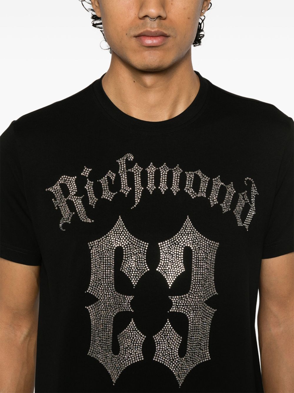 John Richmond T-shirts and Polos Black RMP25480TSBLK (JOHN RICHMOND / Tシャツ・カットソー ) | JOHN RICHMOND (ジョン リッチモンド)(2)