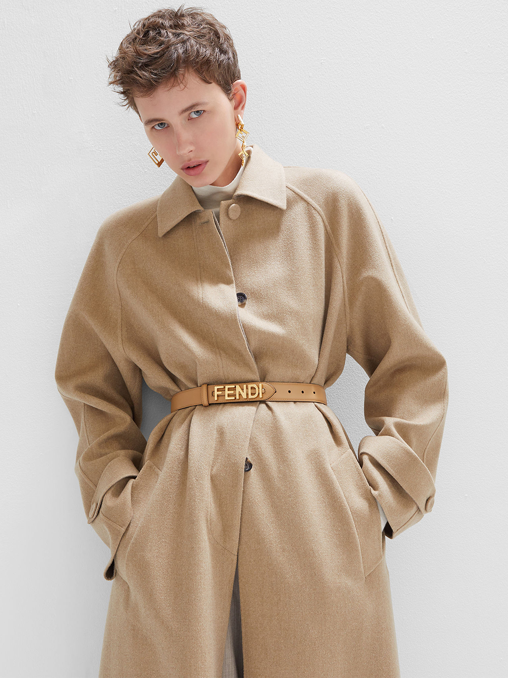 Fendi Belts Beige 8C0706AJSFF1I73 (FENDI / ベルト・サスペンダー ) | FENDI (フェンディ)(1)