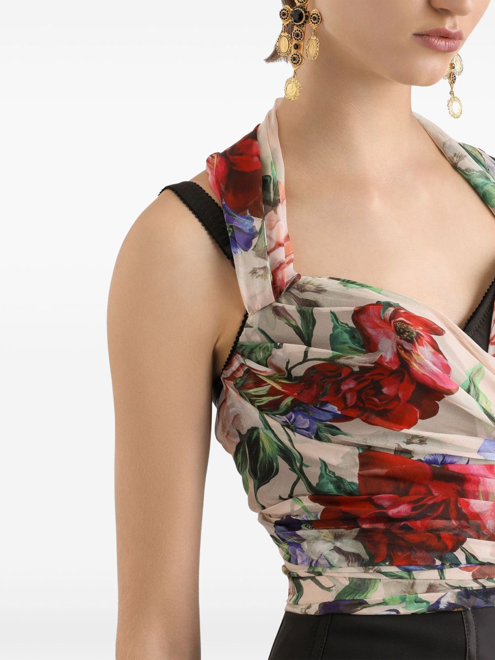 Dolce & Gabbana Top MultiColour F7AX7TIS1Y7H25PR (Dolce & Gabbana / タンクトップ・キャミソール ) | Dolce & Gabbana (ドルチェガッバーナ)(1)