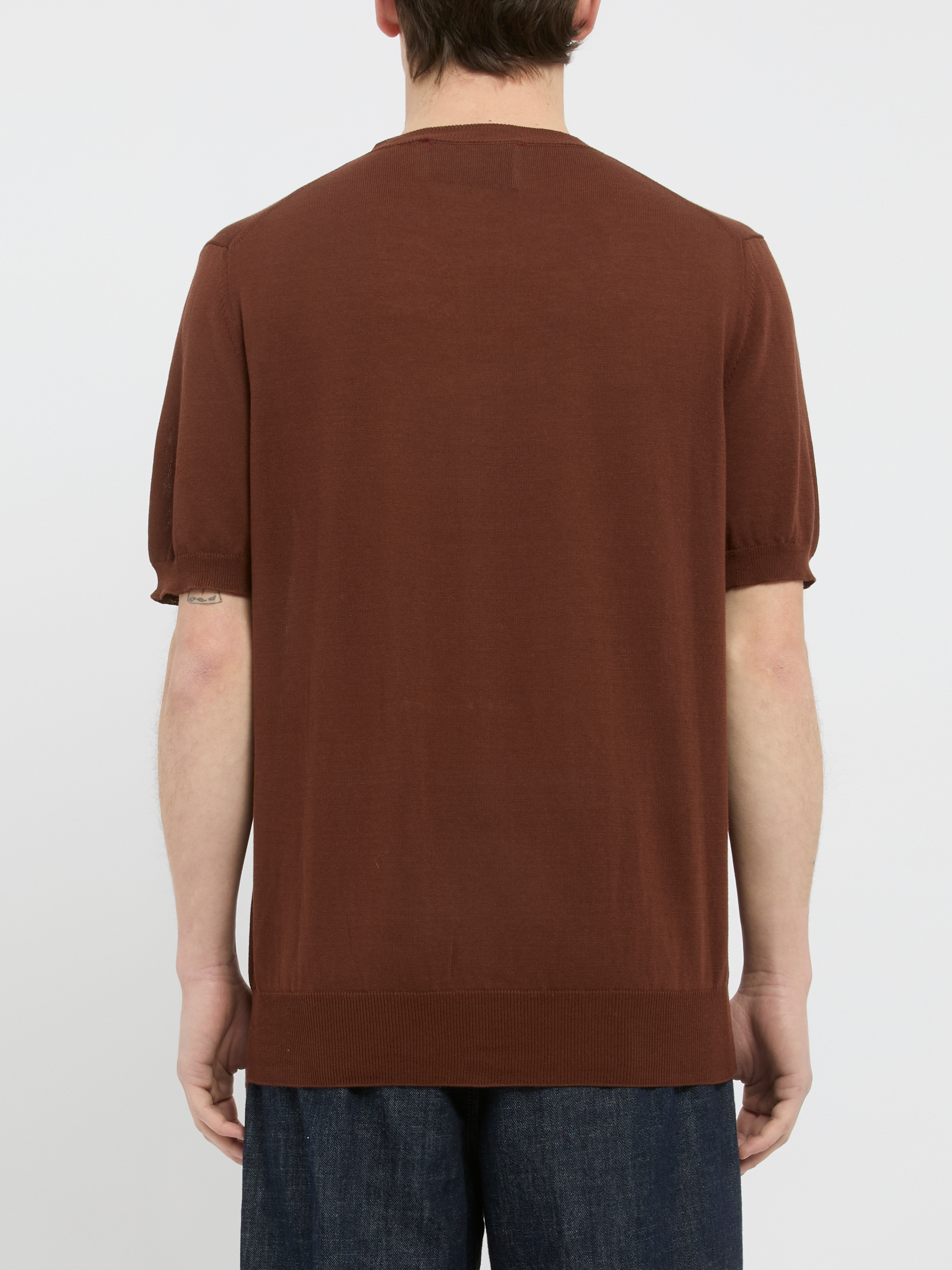 Amaranto T-shirts and Polos Brown B9D0017DU64M (AMARÁNTO / Tシャツ・カットソー ) | AMARÁNTO (アマラント)(3)