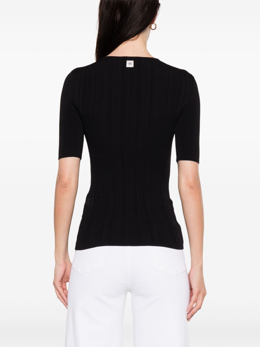 Elisabetta Franchi Top Black MK57B52E2110 (Elisabetta Franchi / Tシャツ・カットソー ) | Elisabetta Franchi (エリザベッタ フランキ)(2)