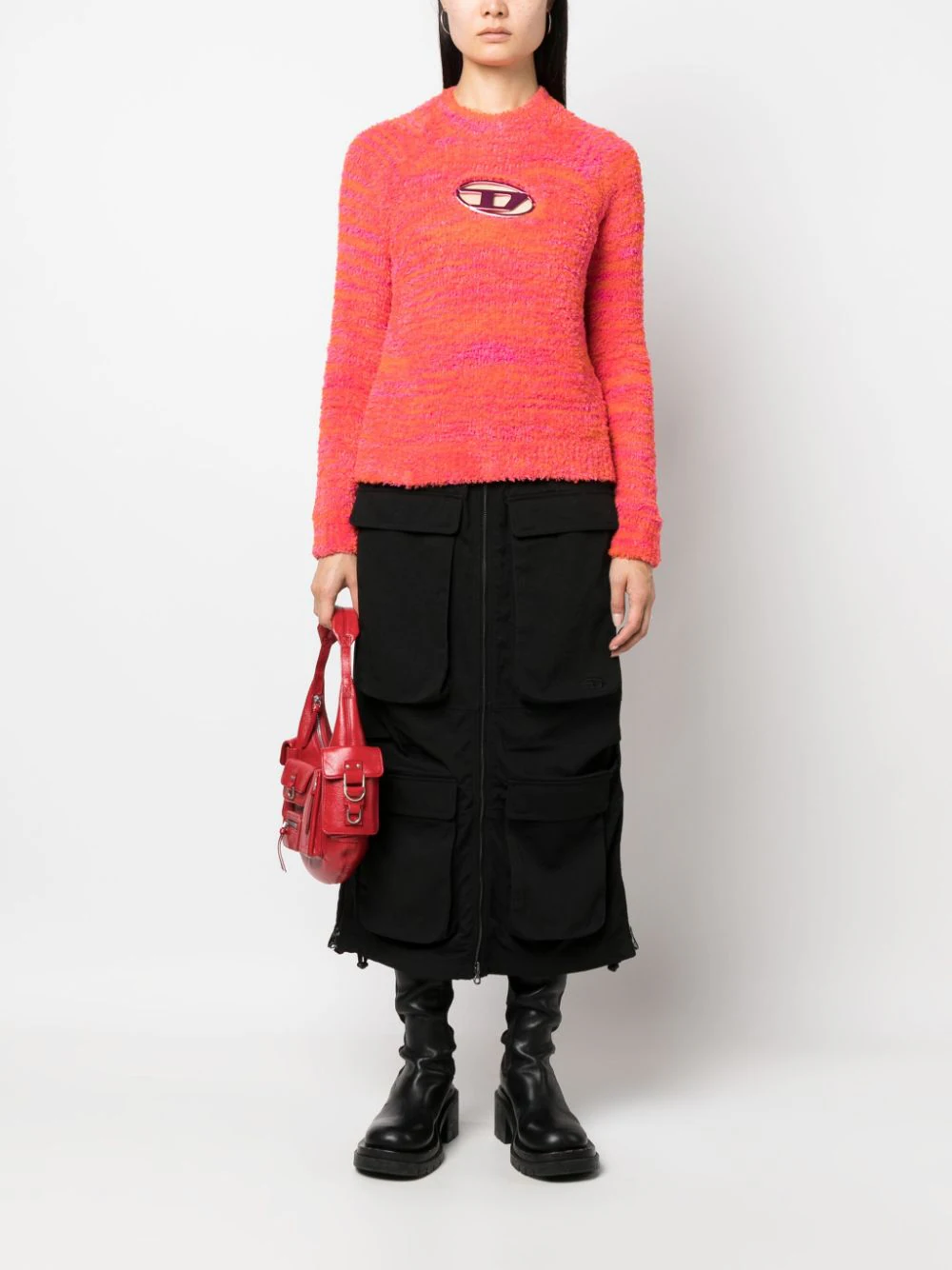 Diesel Sweaters Orange A111610BMAG3CX (Diesel / ニット・セーター・カーディガン ) | Diesel (ディーゼル)(1)
