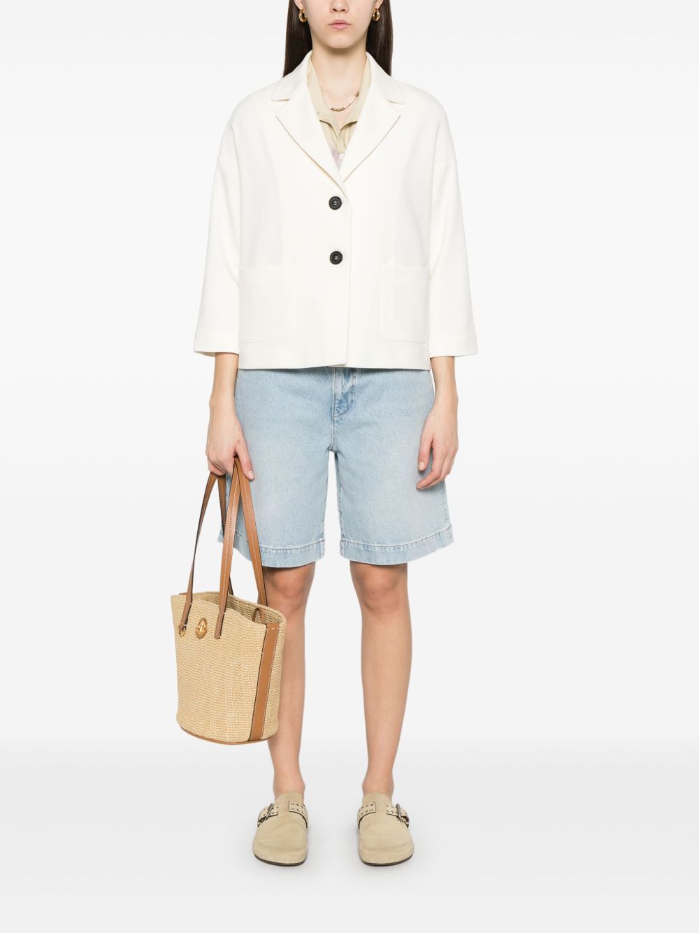 Circolo 1901 Jackets White FD3353LATTE (CIRCOLO 1901 / ブレザー・ジャケット ) | CIRCOLO 1901 (チルコロ1901)(4)