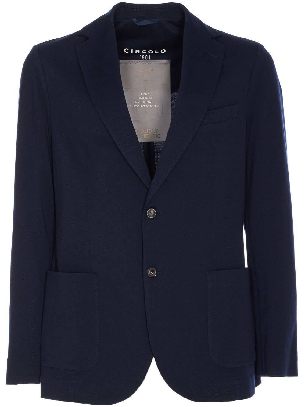 テーラードジャケット CIRCOLO 1901 Men Jacket CN4660 447 Blue Circolo 1901 Jackets Blue (CIRCOLO 1901/スーツ・ジャケット