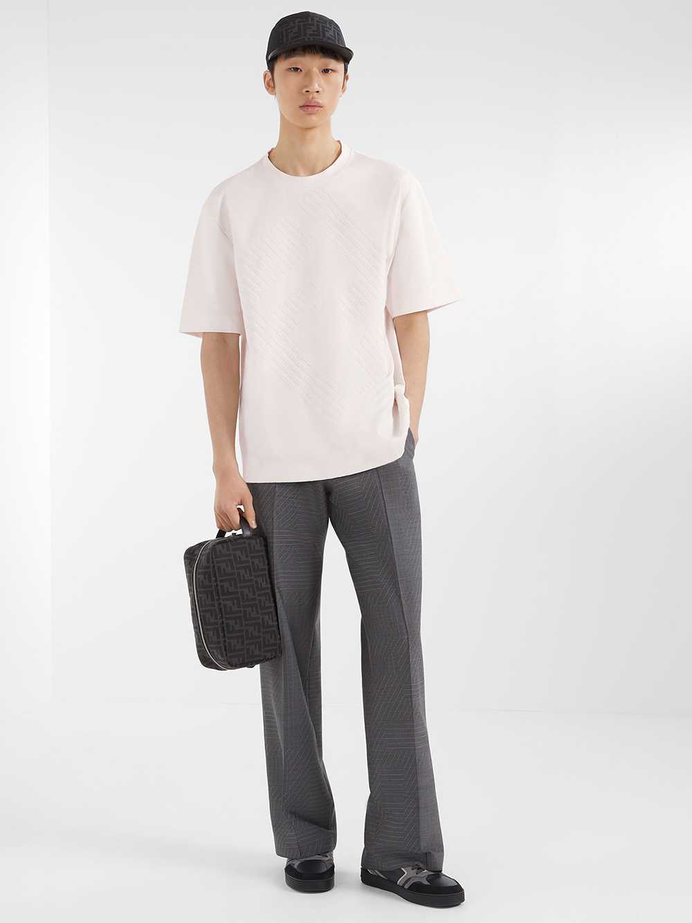 Fendi T-shirts and Polos White FY0936APM3F1J7C (FENDI / Tシャツ・カットソー ) | FENDI (フェンディ)(1)