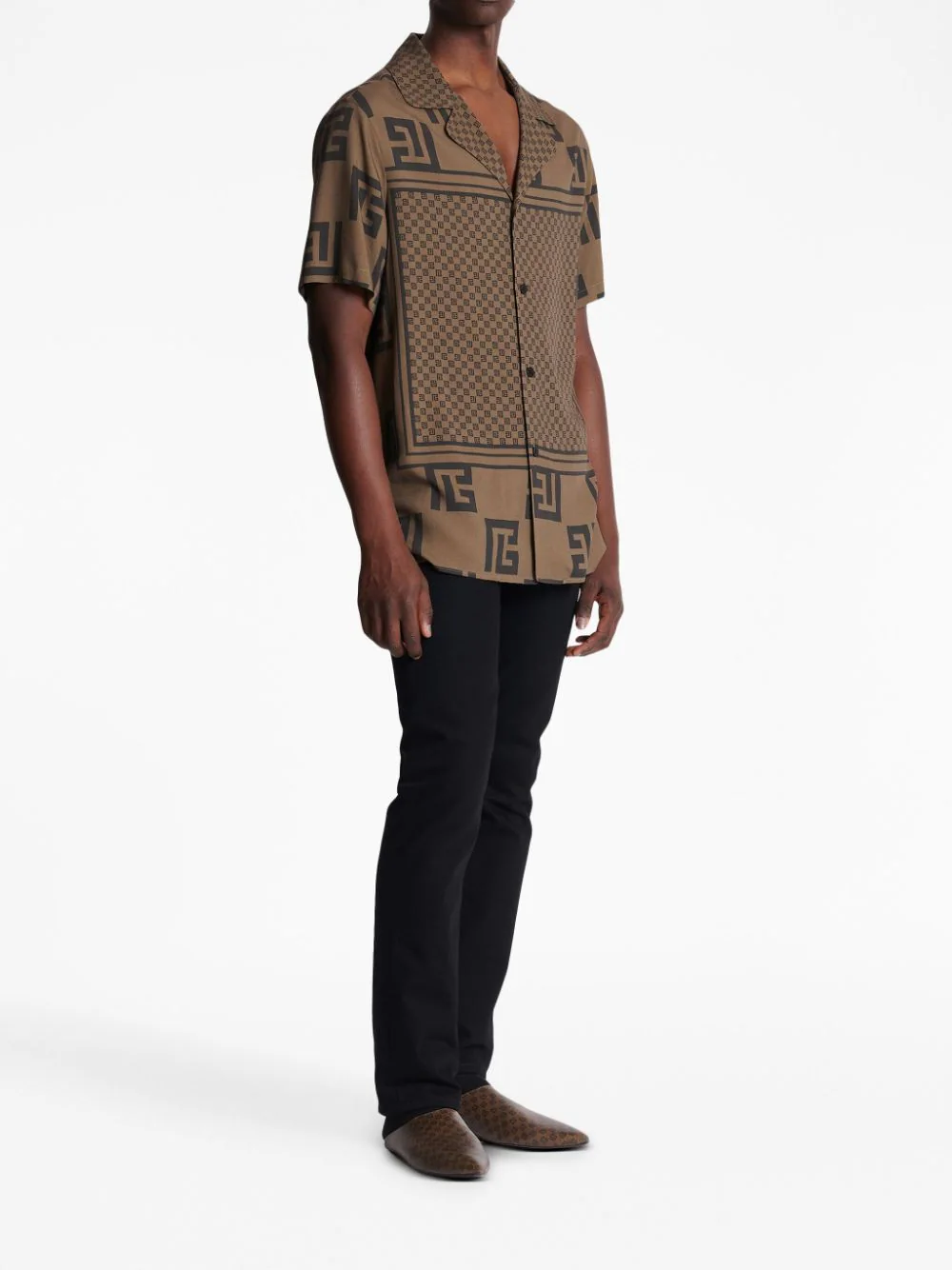 Balmain Shirts Brown BH0HN066VD89WFP (Balmain / シャツ・ブラウス ) | Balmain (バルマン)(2)