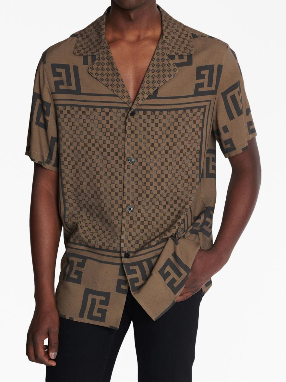 Balmain Shirts Brown BH0HN066VD89WFP (Balmain / シャツ・ブラウス ) | Balmain (バルマン)(5)