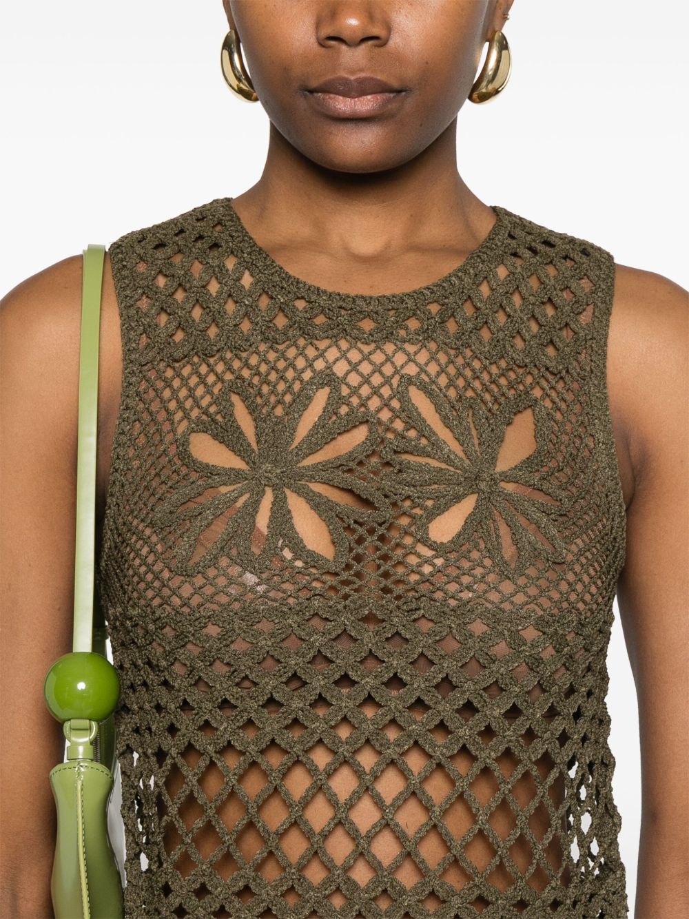 Pinko Top Green 104733A2FFGONZANOX26 (PINKO / タンクトップ・キャミソール ) | PINKO (ピンコ)(1)
