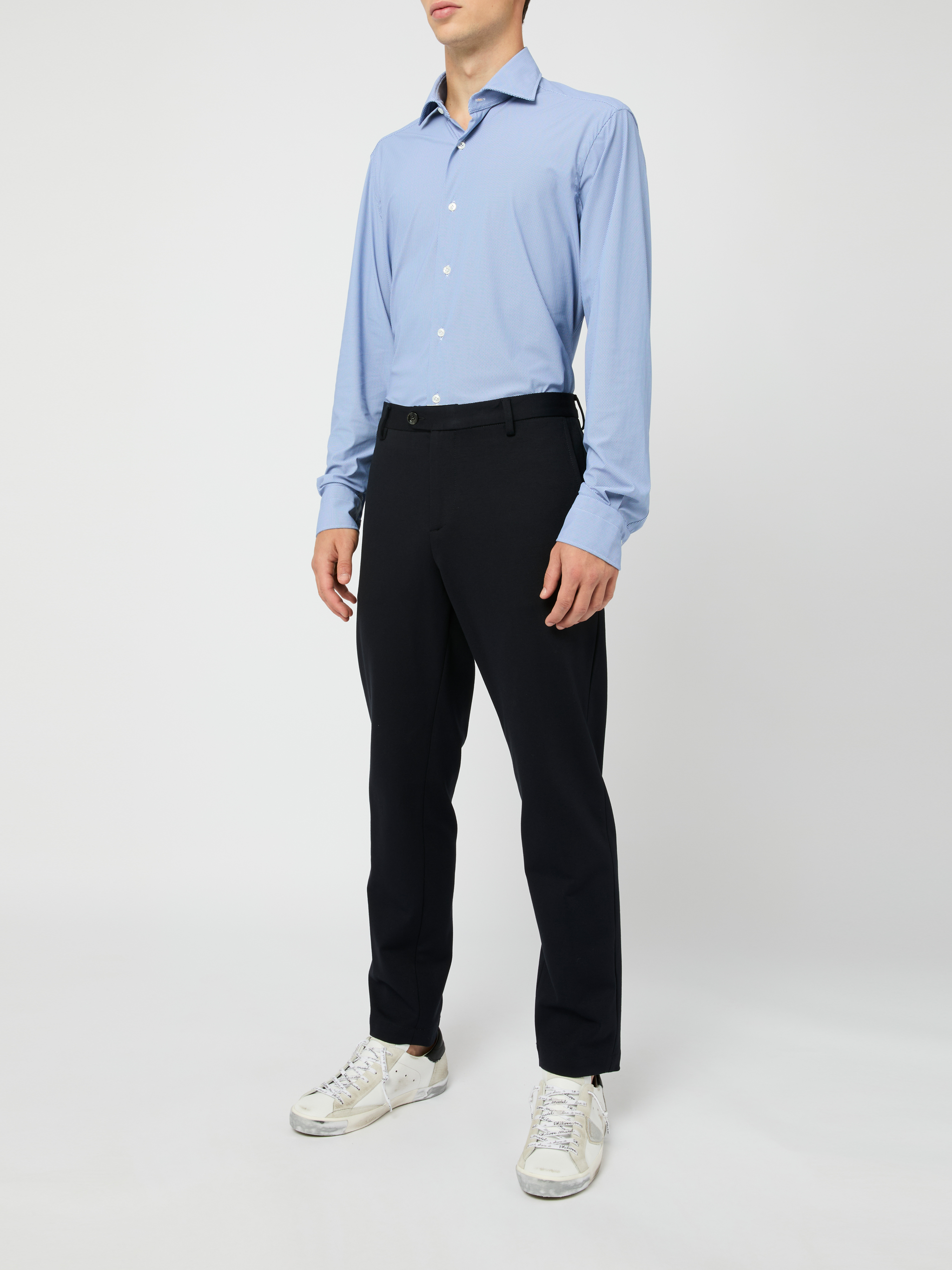 Officina36 Trousers Blue 0250409541OMEGABLU (OFFICINA36 / パンツ ) | OFFICINA36 (オフィチーナ トレンタセイ)(1)
