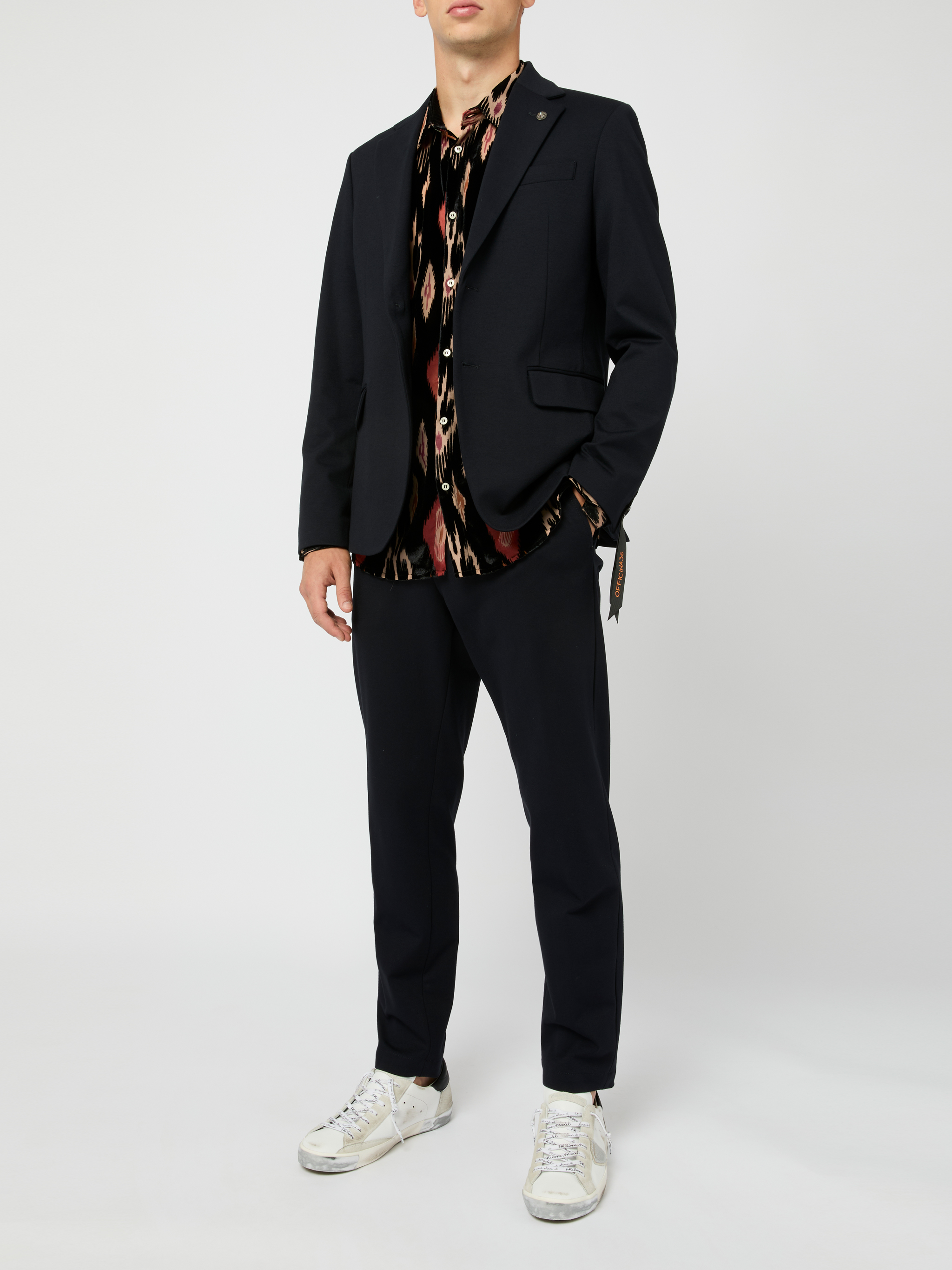 Officina36 Trousers Blue 0250409541OMEGABLU (OFFICINA36 / パンツ ) | OFFICINA36 (オフィチーナ トレンタセイ)(4)