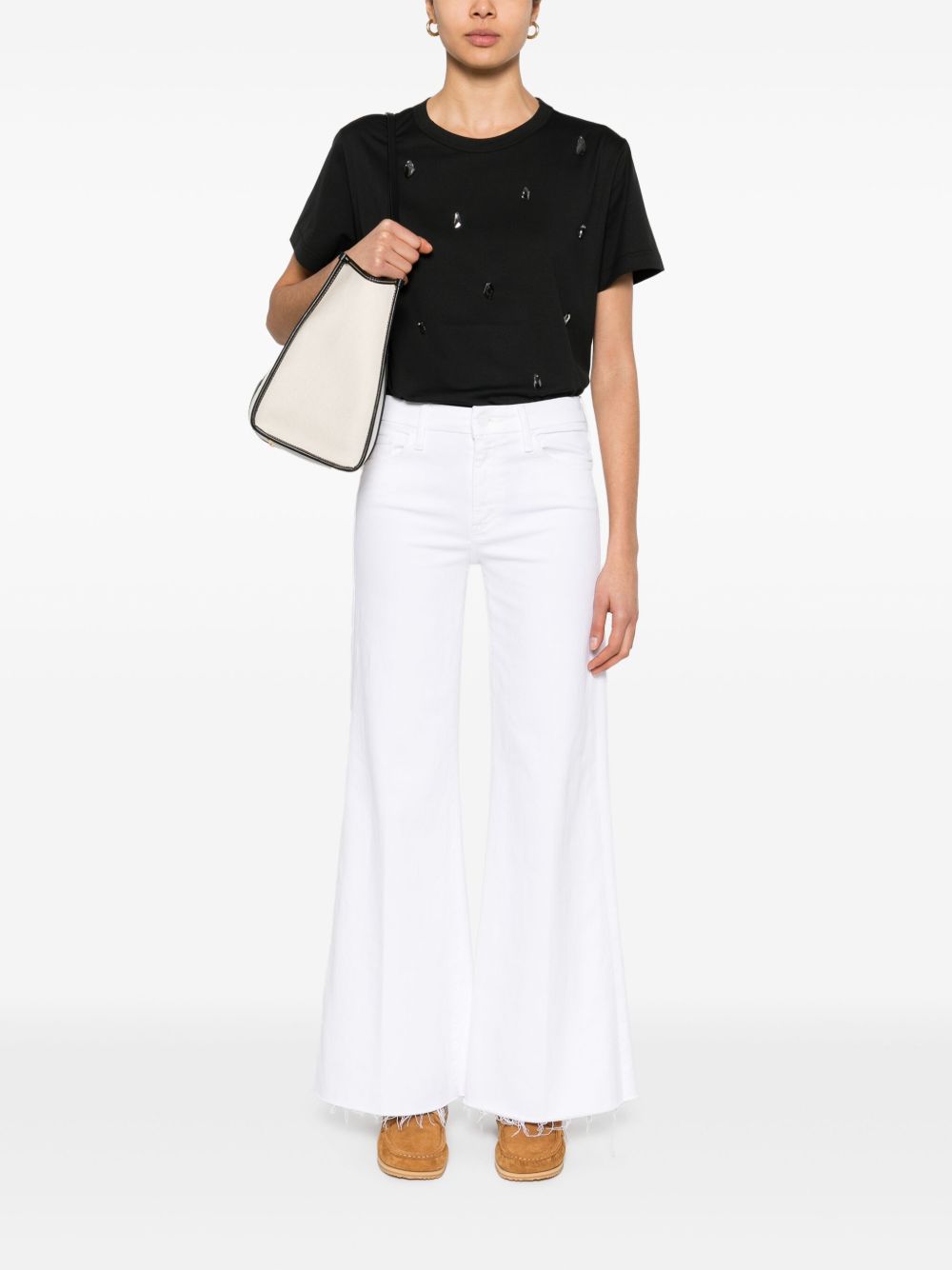 Mother Jeans White 1445753THEROLLERFRAYFOT (MOTHER / ジーンズ ) | MOTHER (マザー)(1)