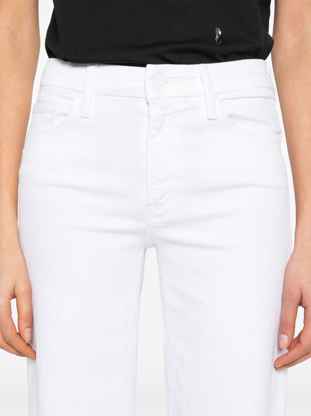 Mother Jeans White 1445753THEROLLERFRAYFOT (MOTHER / ジーンズ ) | MOTHER (マザー)(3)