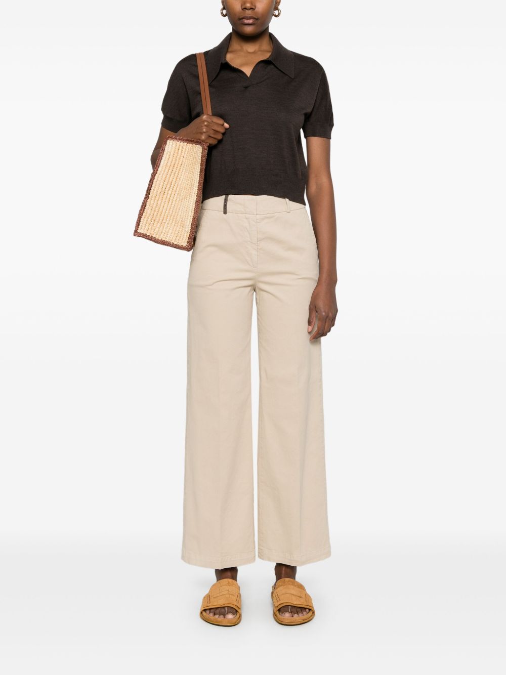 Peserico Trousers Beige P04736T302481045 (PESERICO / パンツ ) | PESERICO (ペセリコ)(3)