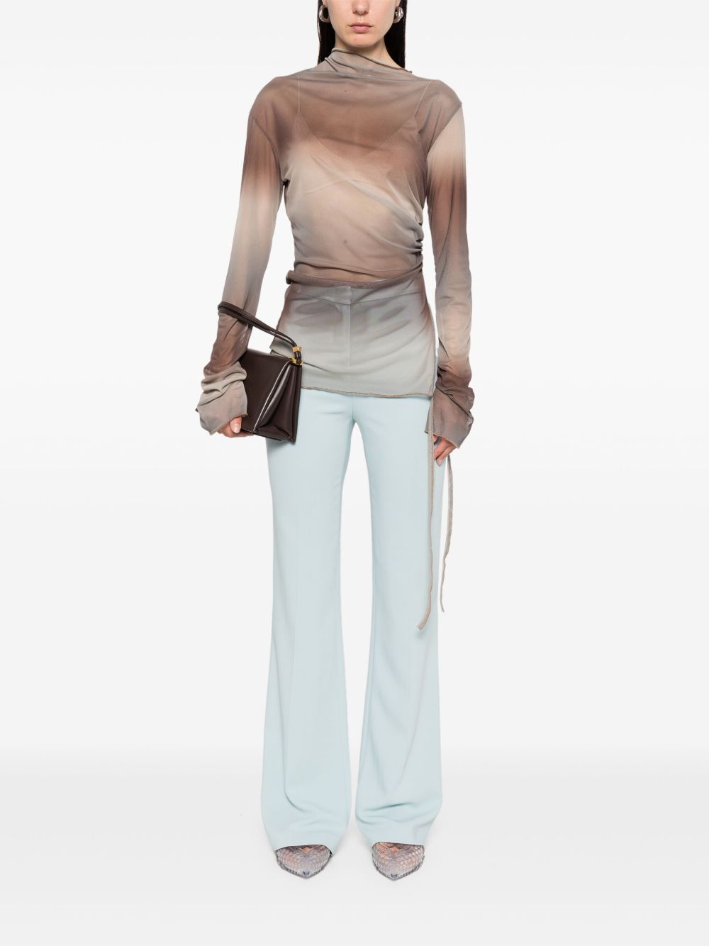 Pinko Trousers Light Blue 104690A213POLLOE28 (PINKO / パンツ ) | PINKO (ピンコ)(4)