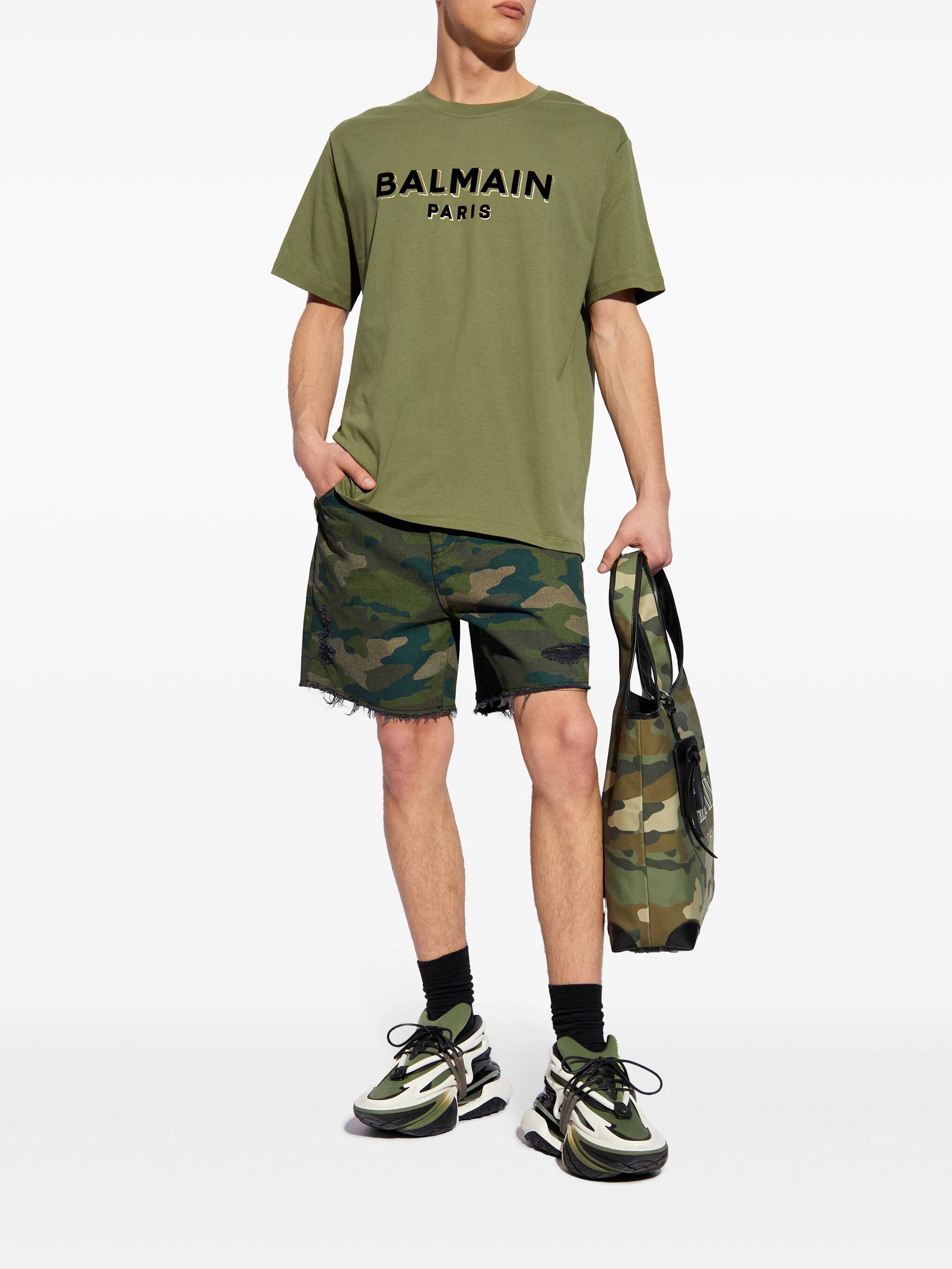 Balmain Shorts Green CH2MA025DE49UDF (Balmain / ショートパンツ ) | Balmain (バルマン)(1)