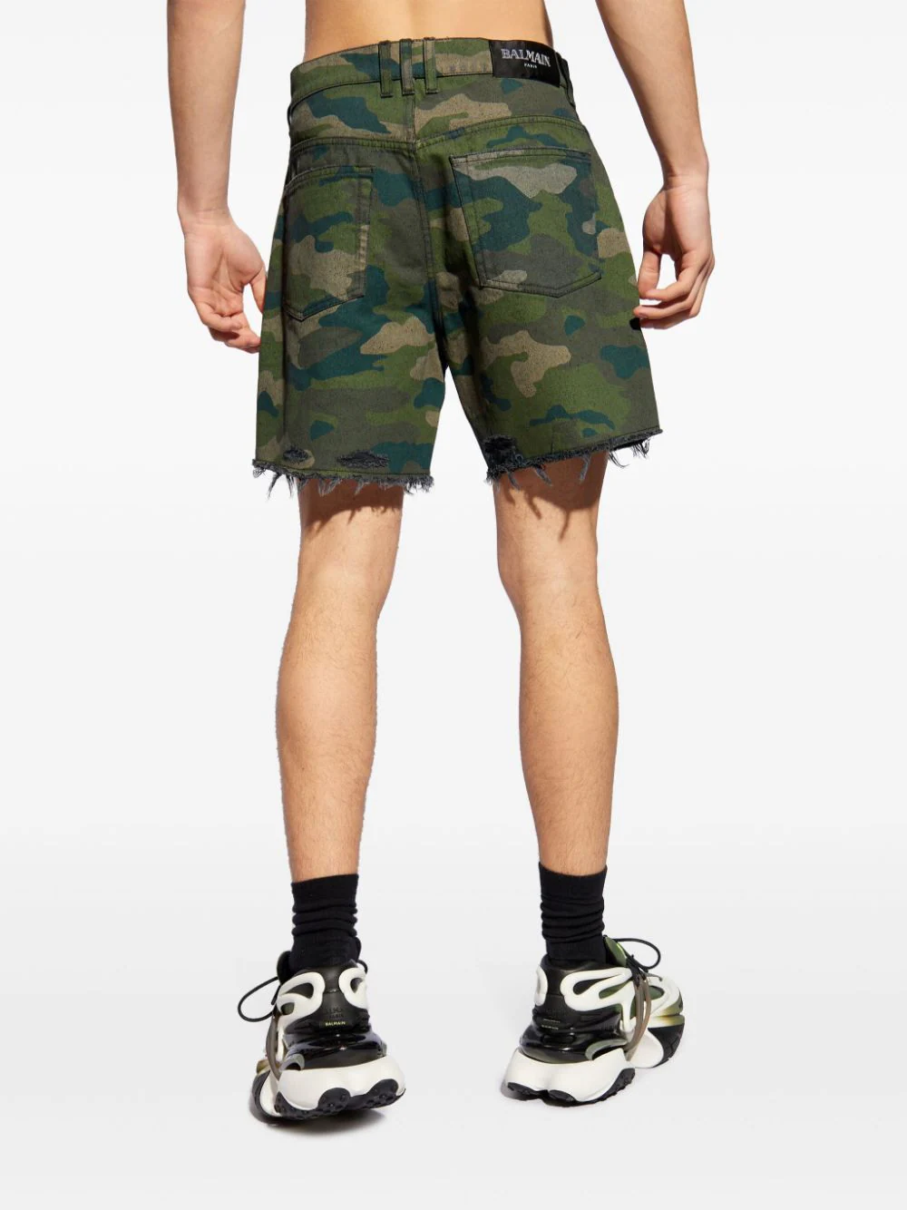 Balmain Shorts Green CH2MA025DE49UDF (Balmain / ショートパンツ ) | Balmain (バルマン)(3)