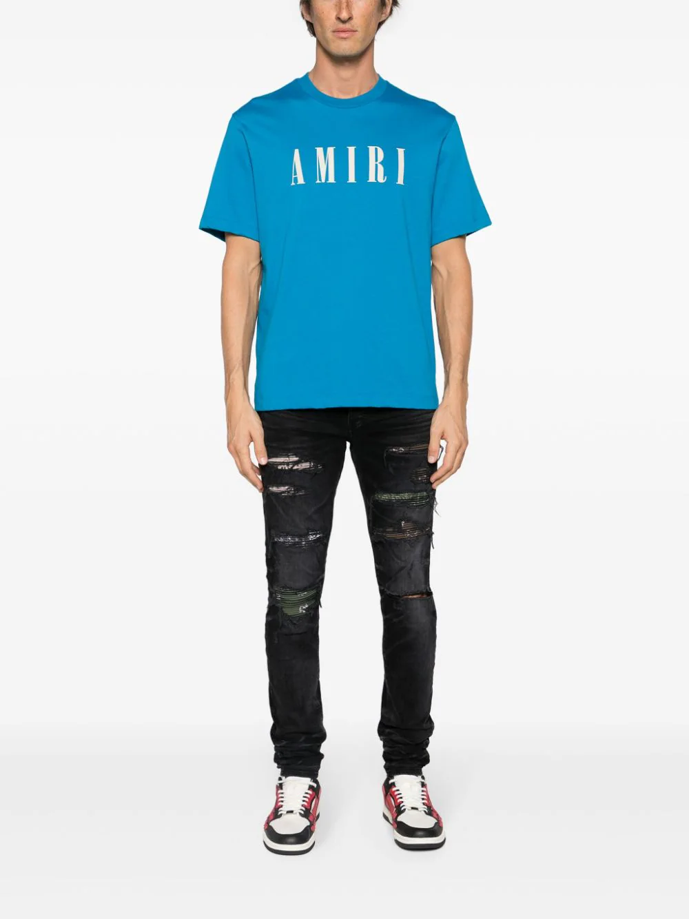 Amiri T-shirts and Polos Clear Blue PS24MJL036420 (AMIRI / Tシャツ・カットソー ) | AMIRI (アミリ)(1)