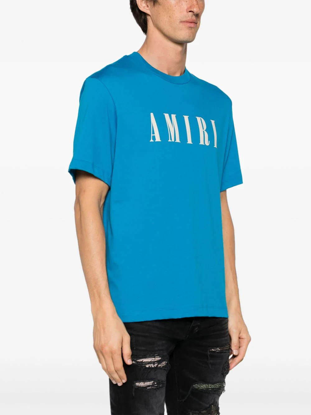 Amiri T-shirts and Polos Clear Blue PS24MJL036420 (AMIRI / Tシャツ・カットソー ) | AMIRI (アミリ)(2)