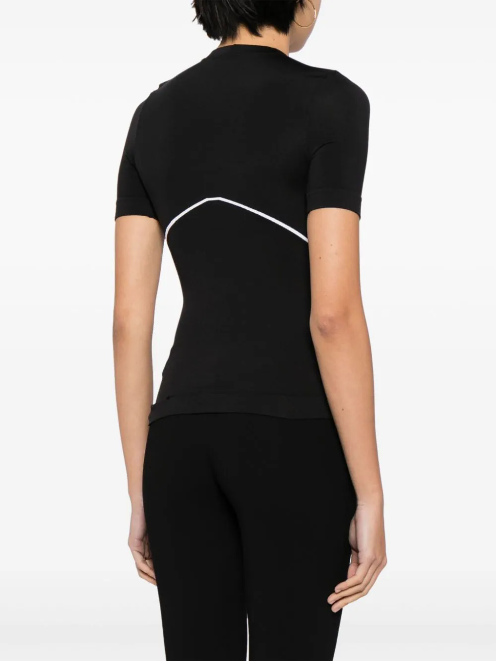 Off-White T-shirts and Polos Black OWVA047S24KNI0011001 (Off-White / Tシャツ・カットソー ) | Off-White (オフホワイト)(3)