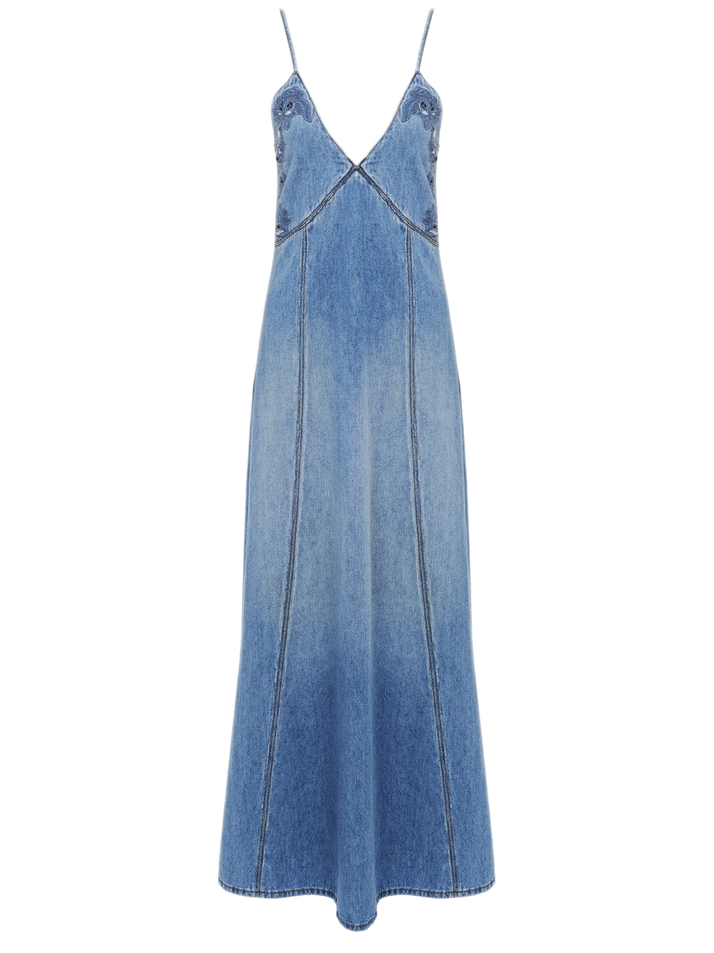 Chloè Dresses Blue CHC24SDR01152470 (Chloé / ワンピース・ドレス・オールインワン ) | Chloé (クロエ)