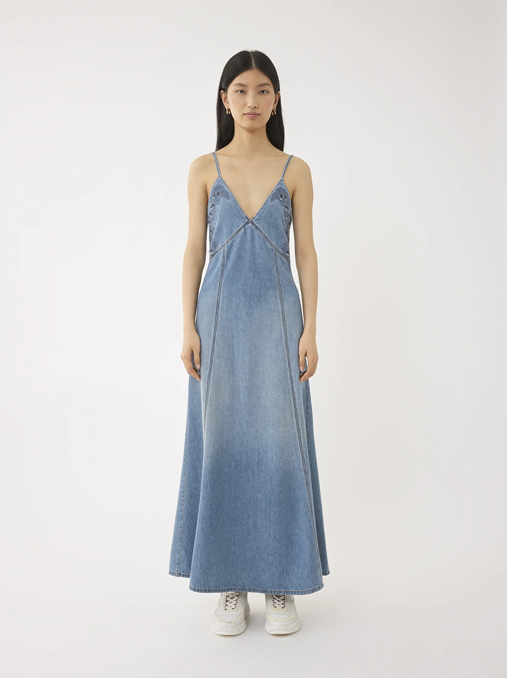 Chloè Dresses Blue CHC24SDR01152470 (Chloé / ワンピース・ドレス・オールインワン ) | Chloé (クロエ)(1)