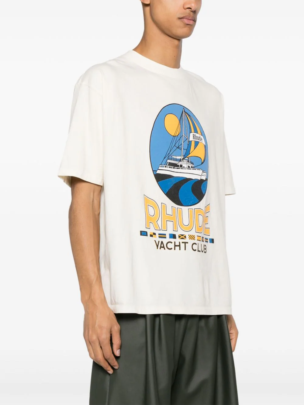 Rhude T-shirts and Polos White RHSS24TT20012611VTGWHITE (RHUDE / Tシャツ・カットソー ) | RHUDE (ルード)(2)