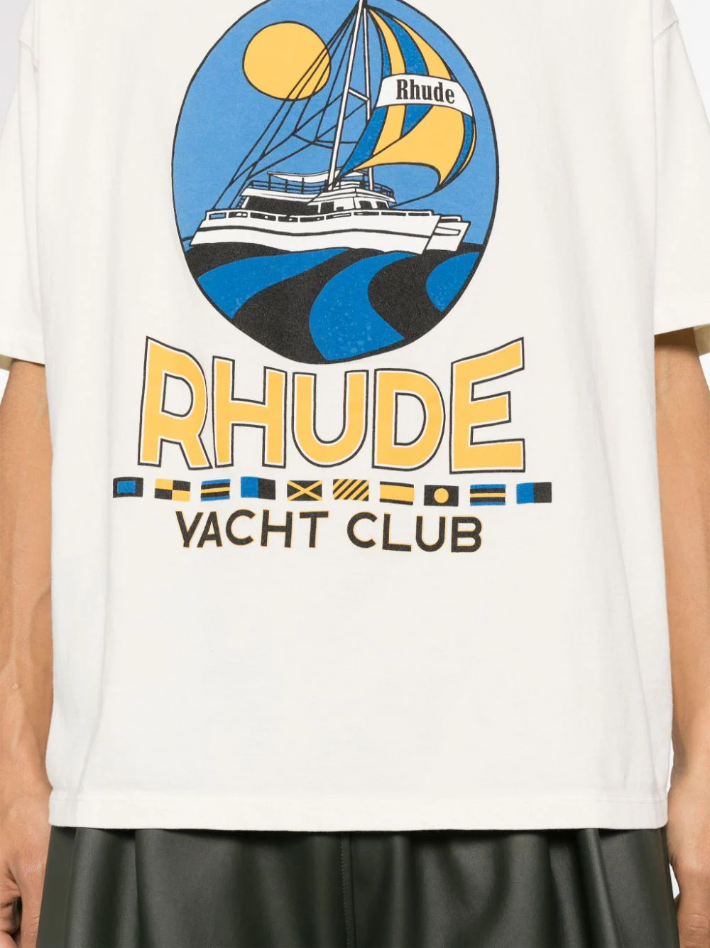 Rhude T-shirts and Polos White RHSS24TT20012611VTGWHITE (RHUDE / Tシャツ・カットソー ) | RHUDE (ルード)(4)