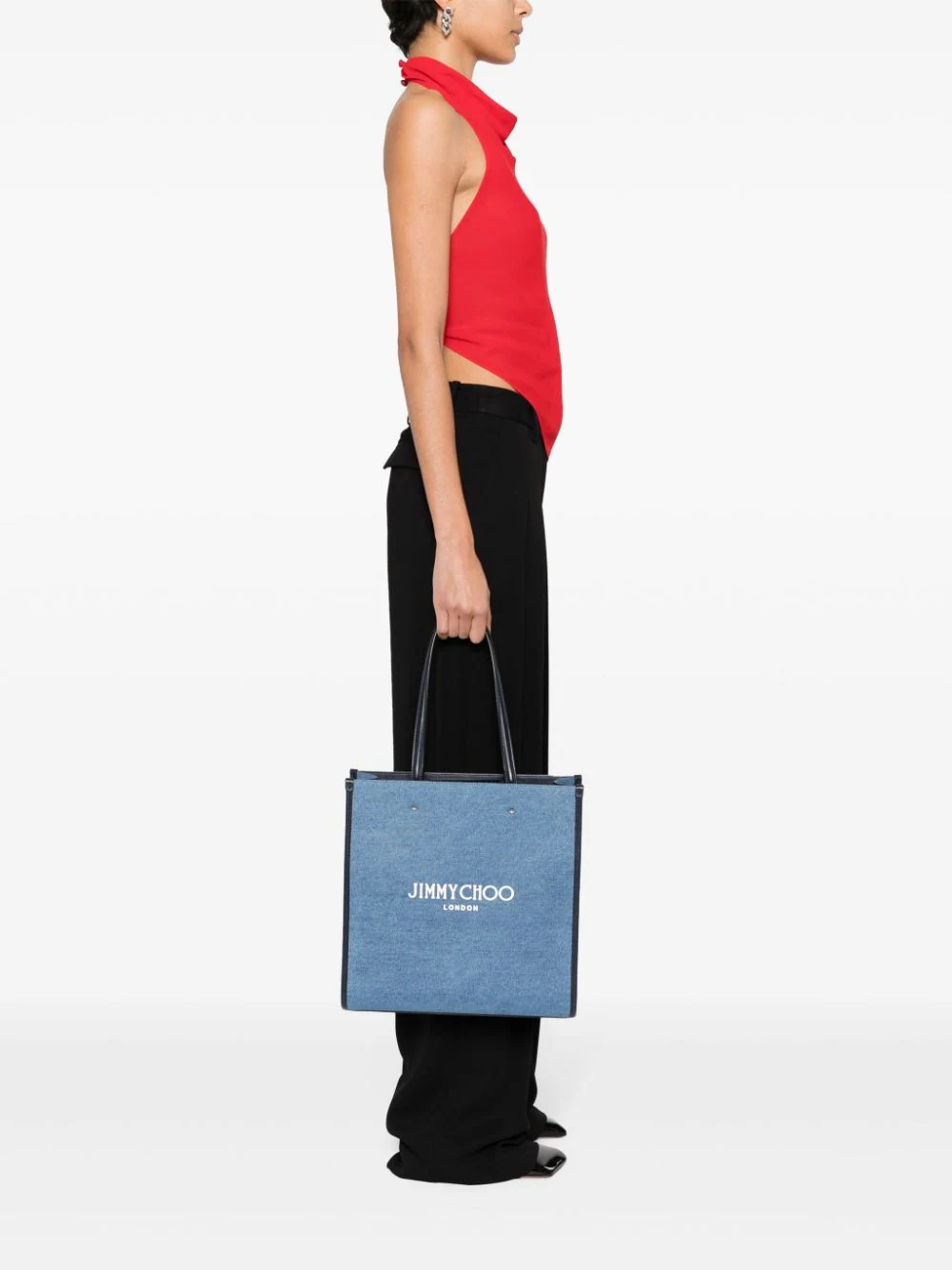 Jimmy Choo Bags.. Blue NSTOTEMLYFDENIM (JIMMY CHOO / トートバッグ ) | JIMMY CHOO (ジミー チュウ)(1)