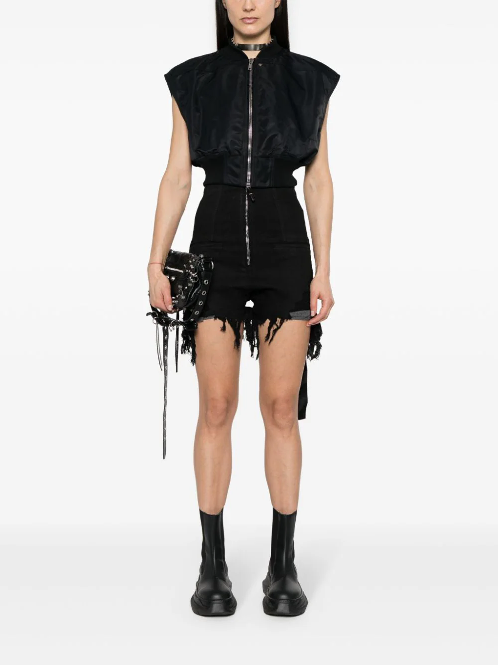 RICK OWENS DRKSHDW Jackets Black DS01D1717BR09 (Rick Owens DRKSHDW / スーツ・ジャケット ) | Rick Owens DRKSHDW (リック オウエンス ダークシャドウ)(1)