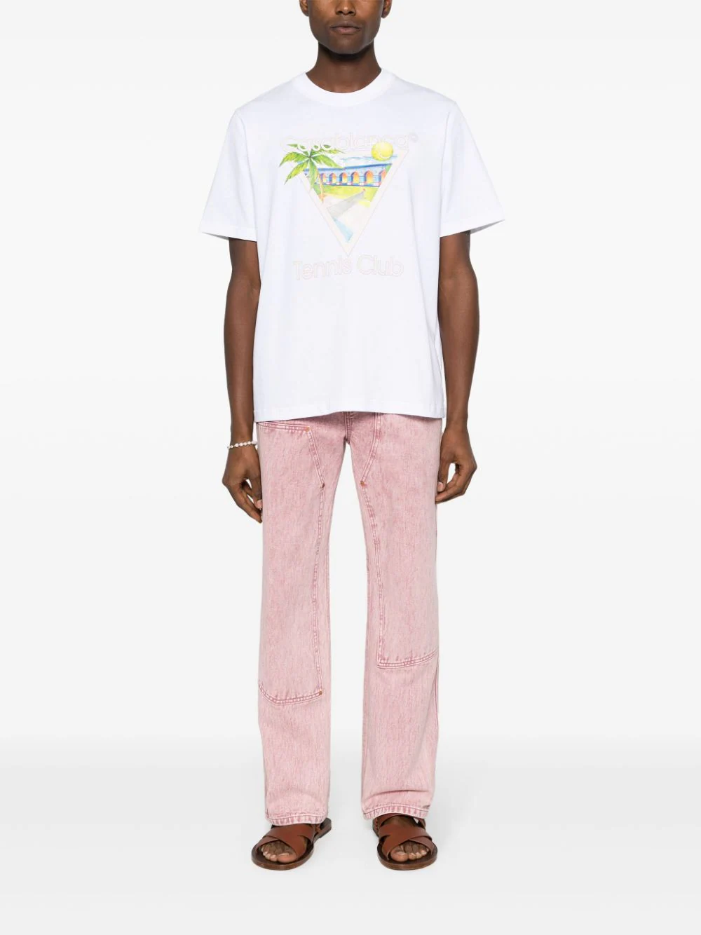 Casablanca T-shirts and Polos White UMPS24JTS00101 (Casablanca / Tシャツ・カットソー ) | Casablanca (カサブランカ)(1)