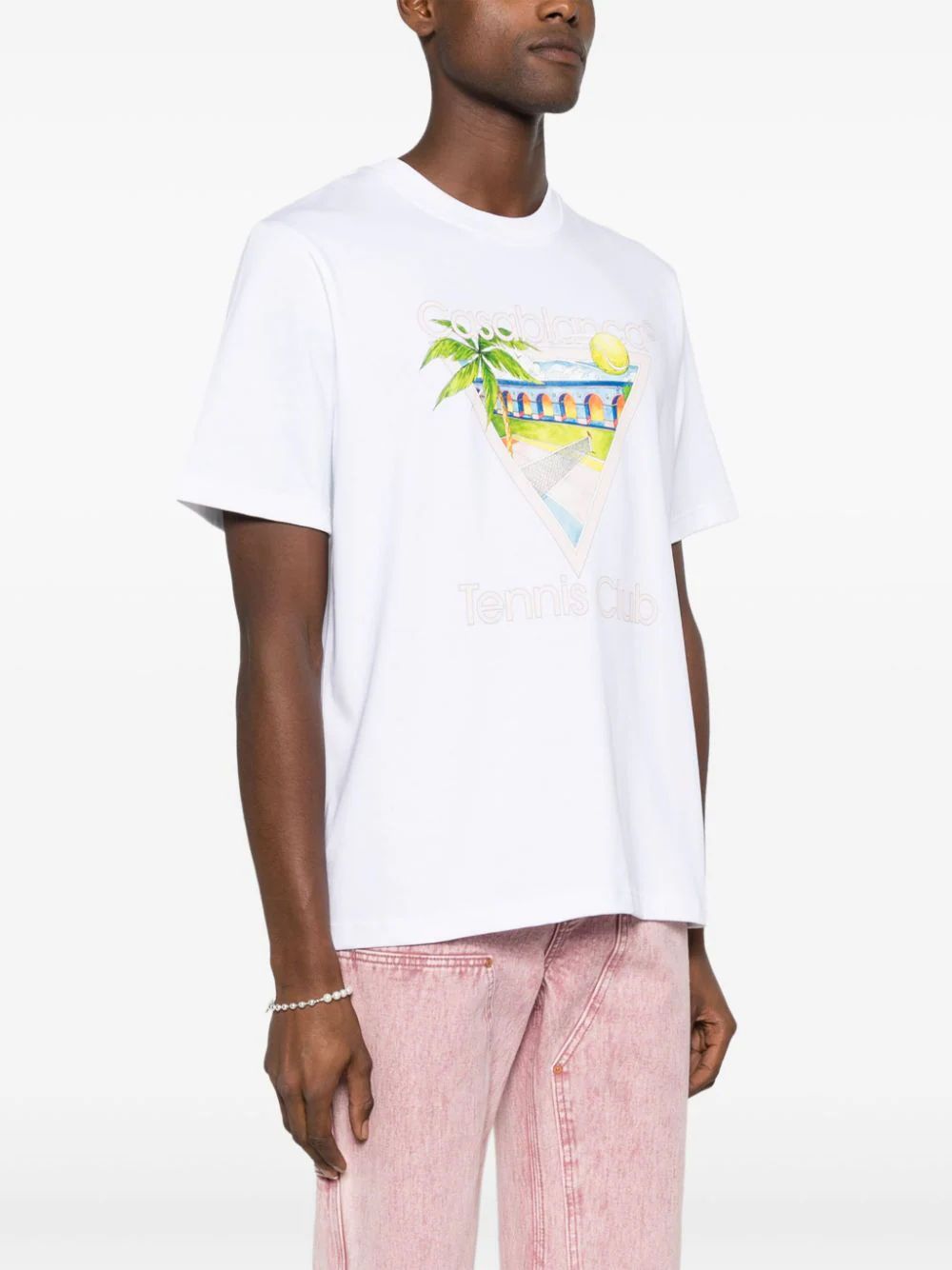Casablanca T-shirts and Polos White UMPS24JTS00101 (Casablanca / Tシャツ・カットソー ) | Casablanca (カサブランカ)(2)