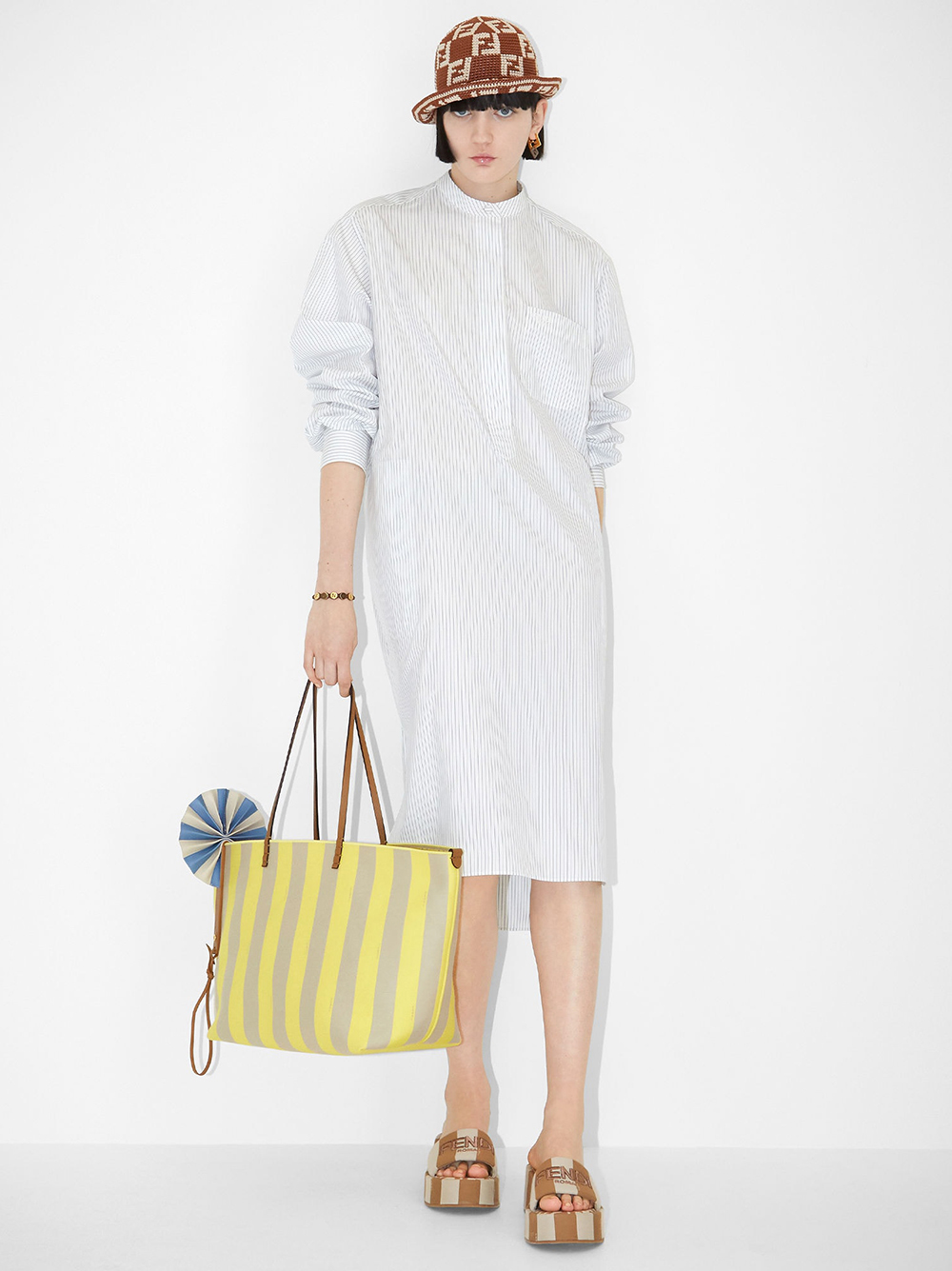Fendi Dresses White FDD084AWZZF0ZNM (FENDI / ワンピース・ドレス・オールインワン ) | FENDI (フェンディ)(1)