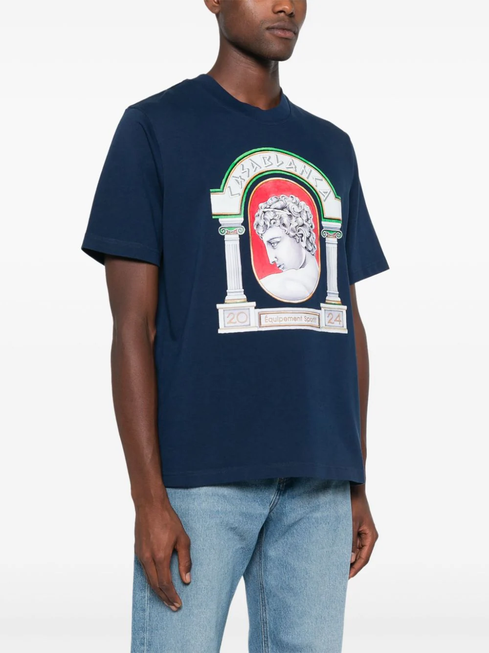 Casablanca T-shirts and Polos Blue MF24JTS00105 (Casablanca / Tシャツ・カットソー ) | Casablanca (カサブランカ)(2)