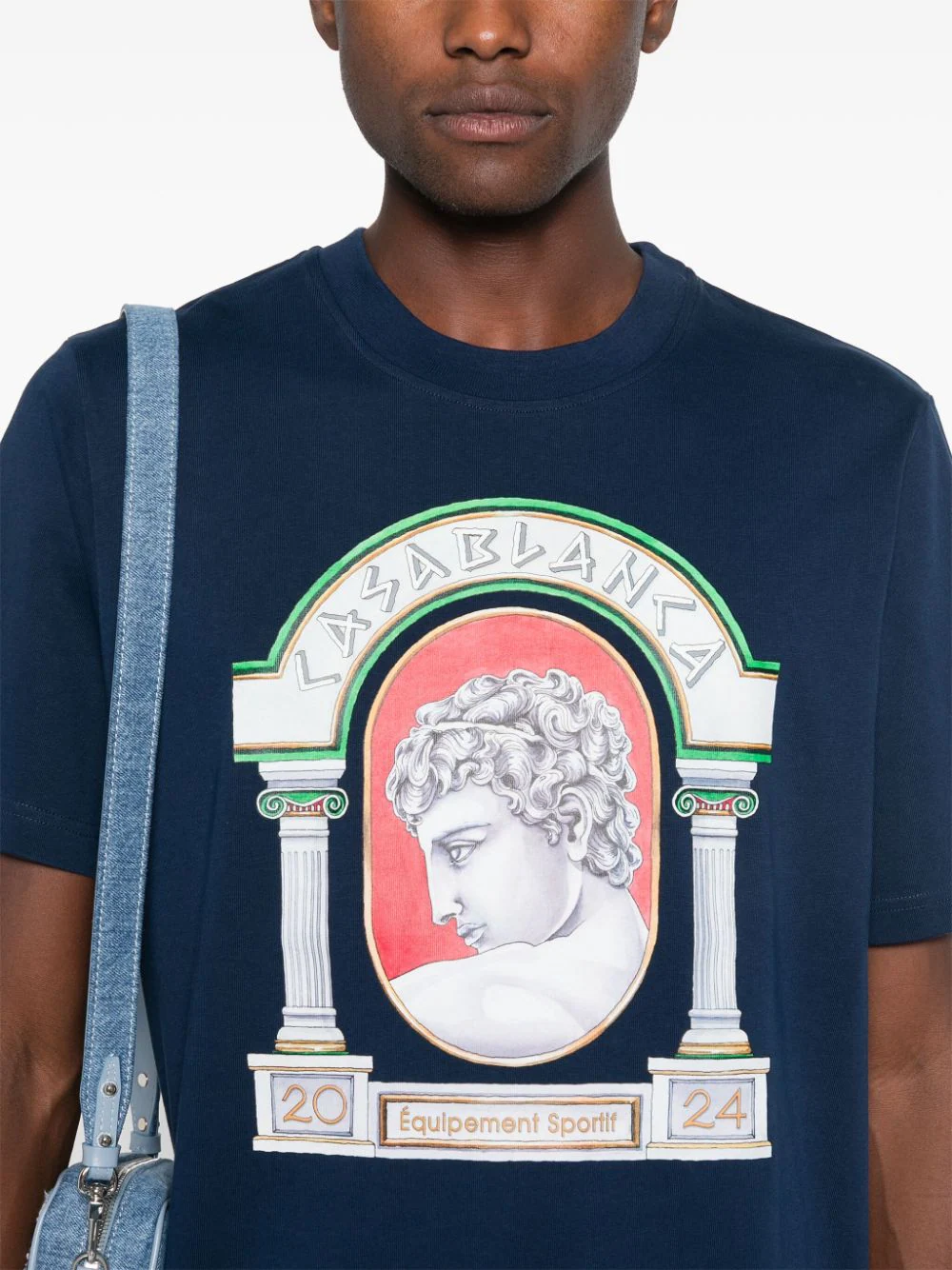 Casablanca T-shirts and Polos Blue MF24JTS00105 (Casablanca / Tシャツ・カットソー ) | Casablanca (カサブランカ)(4)