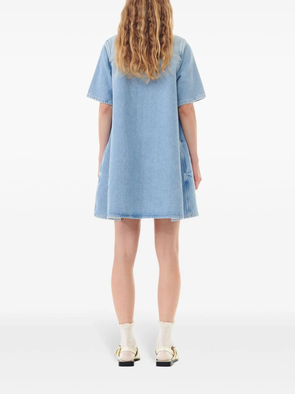 GANNI Dresses Blue J1503091 (GANNI / ワンピース・ドレス・オールインワン ) | GANNI (ガニー)(3)