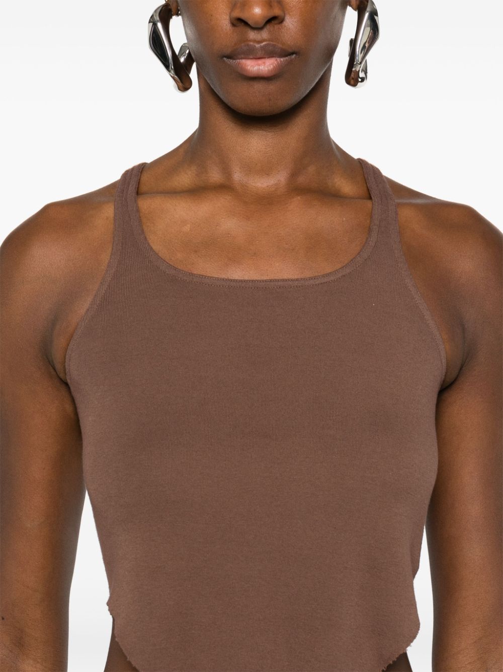 RICK OWENS DRKSHDW Top Brown DS02D2100RN83 (Rick Owens DRKSHDW / タンクトップ・キャミソール ) | Rick Owens DRKSHDW (リック オウエンス ダークシャドウ)(4)