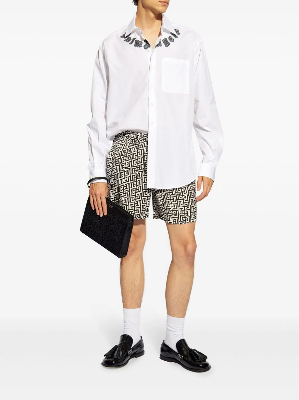Balmain Shorts White DH1PA105VF40EAB (Balmain / ショートパンツ ) | Balmain (バルマン)(1)