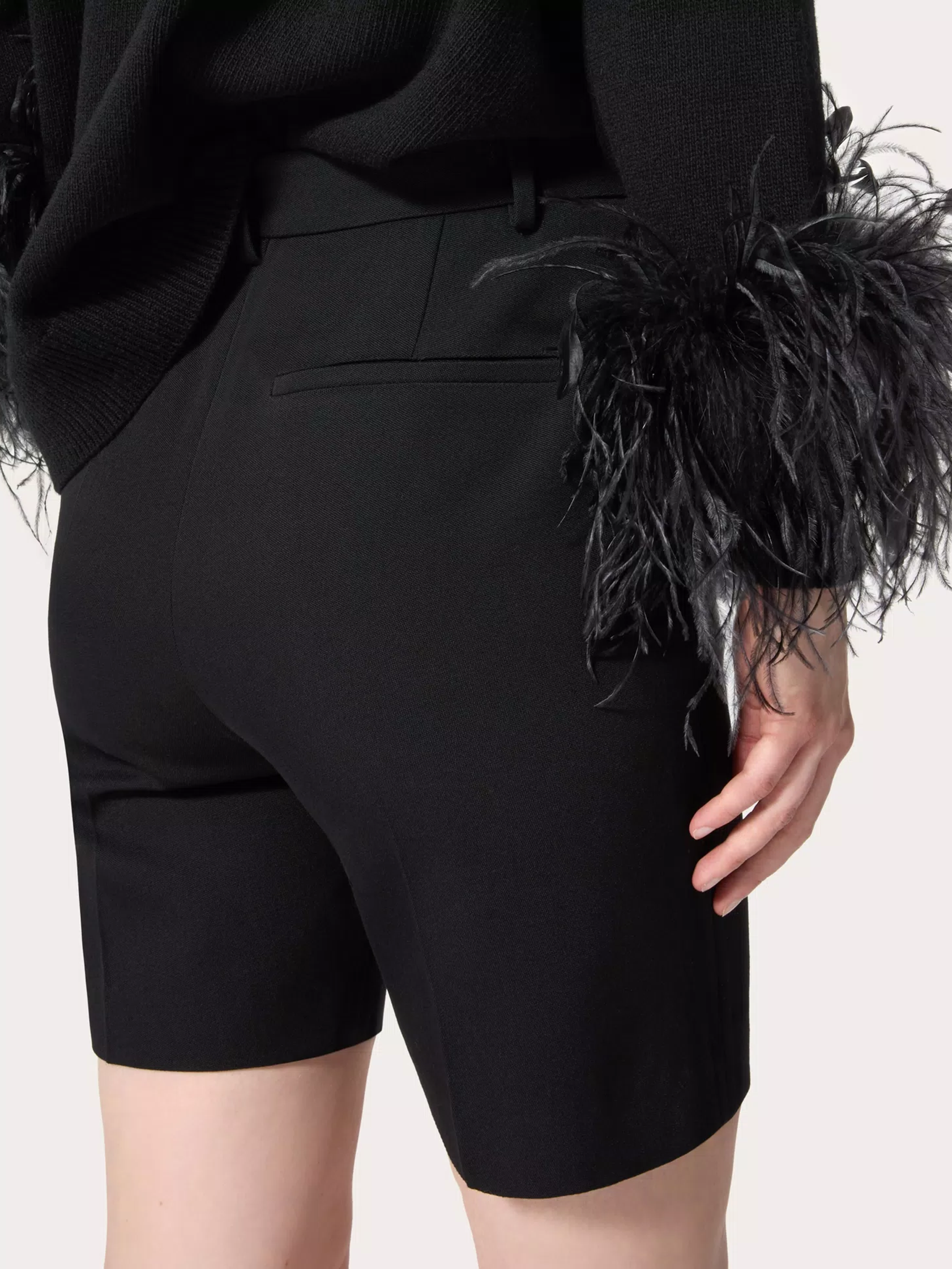 Valentino Garavani Shorts Black 5B0RD0L588J0NO (Valentino Garavani / ショートパンツ ) | Valentino Garavani (ヴァレンティノ)(4)