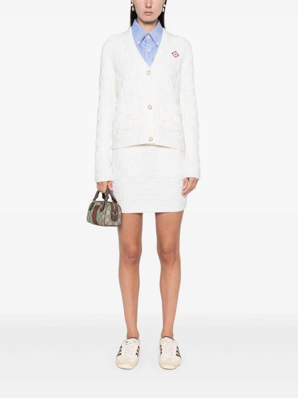 Casablanca Sweaters White WF24KW71601 (Casablanca / ニット・セーター・カーディガン ) | Casablanca (カサブランカ)(1)