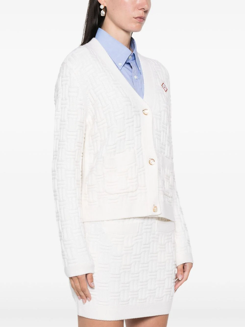 Casablanca Sweaters White WF24KW71601 (Casablanca / ニット・セーター・カーディガン ) | Casablanca (カサブランカ)(2)