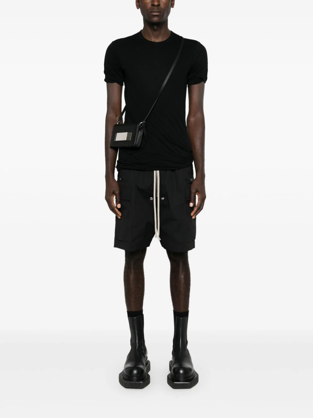 Rick Owens T-shirts and Polos Black RU02D6256UC09 (Rick Owens / Tシャツ・カットソー ) | Rick Owens (リック オウエンス)(1)