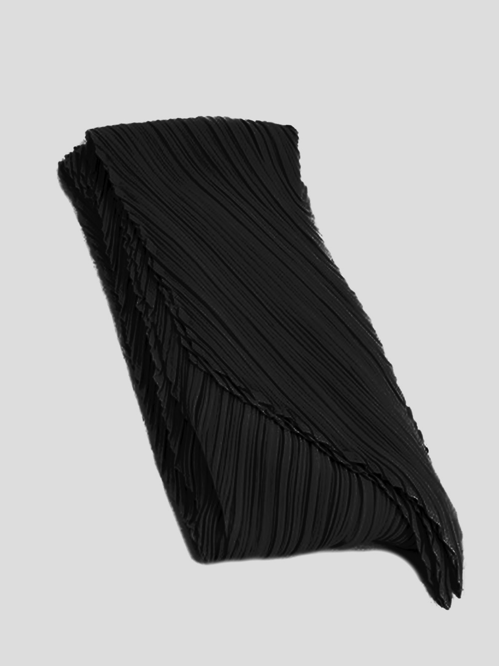 ISSEY MIYAKE PLEATS PLEASE Scarfs Black PP49AD00115 (PLEATS PLEASE ISSEY MIYAKE / スカーフ・マフラー ) | PLEATS PLEASE ISSEY MIYAKE (プリーツ プリーズ イッセイ ミヤケ)