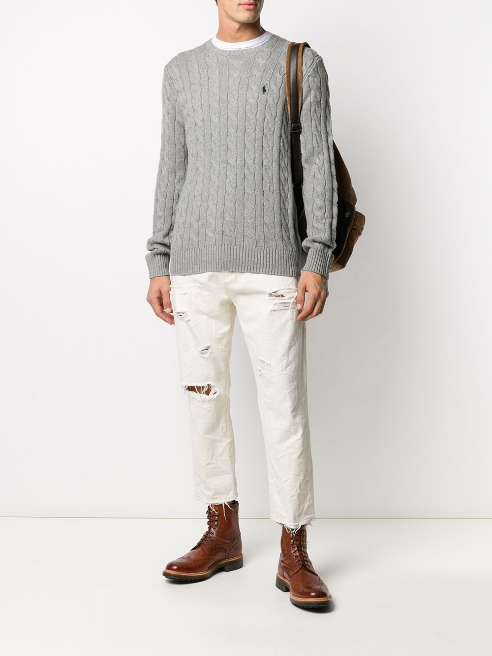 Ralph Lauren Sweaters 710775885013FAWNGREYHEATHER (RALPH LAUREN / ニット・セーター・カーディガン ) | RALPH LAUREN (ラルフ ローレン)(7)