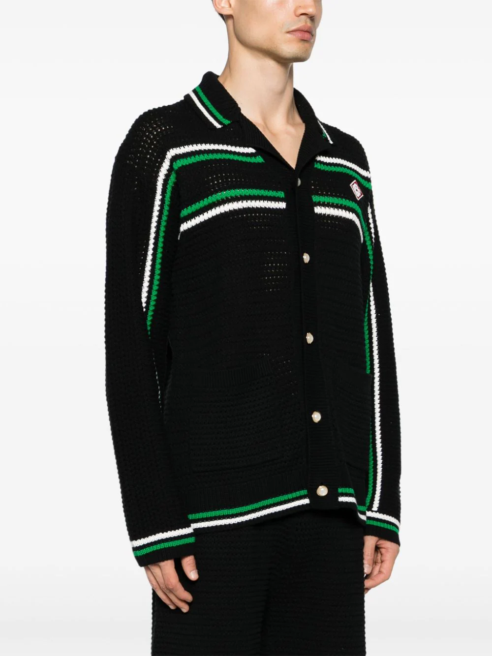 Casablanca Sweaters Black MPF24KW70701 (Casablanca / ニット・セーター・カーディガン ) | Casablanca (カサブランカ)(2)