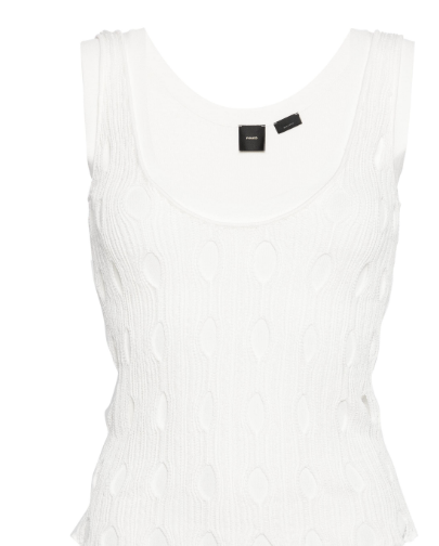 Pinko T-shirts and Polos White RAMBO103468A1UNZ04 (PINKO / タンクトップ・キャミソール ) | PINKO (ピンコ)(4)